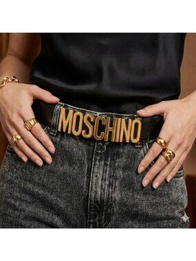 Moschino | Accessories | Moschino Black Leather Belt With  display picture 3